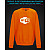 Свитшот со светоотражающим принтом Вай-Фай - 2XL оранжевый