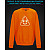 Свитшот со светоотражающим принтом Пууу - 2XL оранжевый