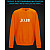 Світшот з світловідбиваючим принтом Джо Джо - 2XL помаранчевий