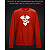 sweatshirt with Reflective Print Pirate Skull - 2XL red