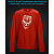 sweatshirt with Reflective Print Zombie - 2XL red