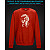 sweatshirt with Reflective Print Skull Music - 2XL red
