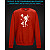sweatshirt with Reflective Print Fairy - 2XL red