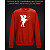 sweatshirt with Reflective Print Little Fairy - 2XL red