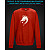 sweatshirt with Reflective Print Dragon Head Print - 2XL red