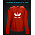 sweatshirt with Reflective Print Cute Little Unicorn - 2XL red