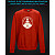sweatshirt with Reflective Print Yoga Logo - 2XL red