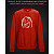 sweatshirt with Reflective Print Meme Face - 2XL red