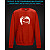 sweatshirt with Reflective Print Troll Girl - 2XL red