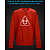 sweatshirt with Reflective Print Pooo - 2XL red
