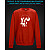 sweatshirt with Reflective Print Yuki Nagato - 2XL red