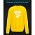 sweatshirt with Reflective Print Pirate Skull - 2XL yellow