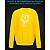sweatshirt with Reflective Print Zombie - 2XL yellow