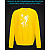 sweatshirt with Reflective Print Fairy - 2XL yellow