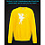 sweatshirt with Reflective Print Little Fairy - 2XL yellow
