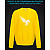 sweatshirt with Reflective Print Pegas Wings - 2XL yellow