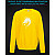 sweatshirt with Reflective Print Dragon Head Print - 2XL yellow