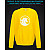 sweatshirt with Reflective Print Unicorn - 2XL yellow