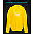 sweatshirt with Reflective Print Trollface - 2XL yellow