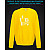 sweatshirt with Reflective Print Like And Share - 2XL yellow