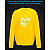 Світшот з світловідбиваючим принтом Юкі Нагато - 2XL жовтий
