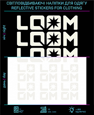 LOOM reflective stickers for textiles