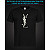 tshirt with Reflective Print YSL - XS black