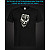 tshirt with Reflective Print Zombie - XS black