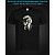 tshirt with Reflective Print Skull Music - XS black