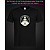 Футболка з світловідбиваючим принтом Йога Логотип - XS чорна