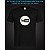 tshirt with Reflective Print Youtube Logo - XS black