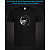 tshirt with Reflective Print Angry Face - XS black