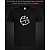 tshirt with Reflective Print Great Fish - XS black