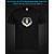 tshirt with Reflective Print The Bear Head - XS black