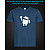 tshirt with Reflective Print Android - XS blue