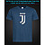 tshirt with Reflective Print Juventus Logo - XS blue