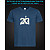 Футболка со светоотражающим принтом Майкл Джордан 23 - XS синяя