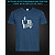 tshirt with Reflective Print Like And Share - XS blue
