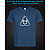 tshirt with Reflective Print Pooo - XS blue