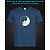 tshirt with Reflective Print Cute Cats - XS blue