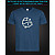 tshirt with Reflective Print Great Fish - XS blue