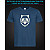 tshirt with Reflective Print The Raccoon - XS blue
