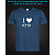 tshirt with Reflective Print I Love KYIV - XS blue