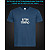 tshirt with Reflective Print Putin is a jerk - XS blue