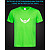 Футболка со светоотражающим принтом Ямаха Логотип 2 - XS зеленая