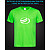 Футболка з світловідбиваючим принтом ЗАЗ Логотип - XS зелена