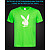 tshirt with Reflective Print Playboy - XS green