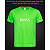 Футболка со светоотражающим принтом Хьюго Босс - XS зеленая