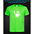tshirt with Reflective Print Android - XS green