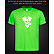 tshirt with Reflective Print Pirate Skull - XS green